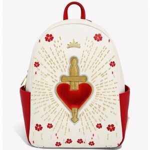 Loungefly Disney Snow White and the Seven Dwarves Heart Box Mini Backpack NWOT
